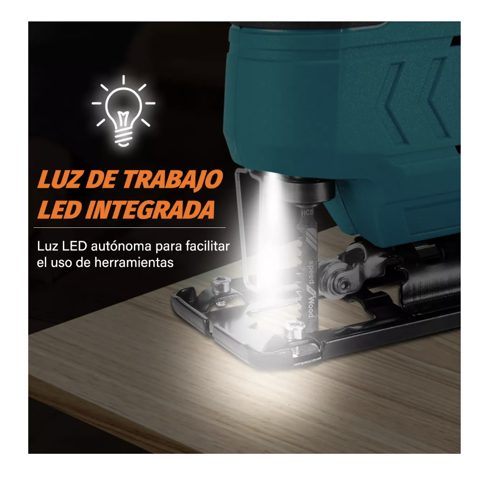 Foto 6 | Sierra Caladora Inalámbrica Eléctrica para Madera y Metal 12v T