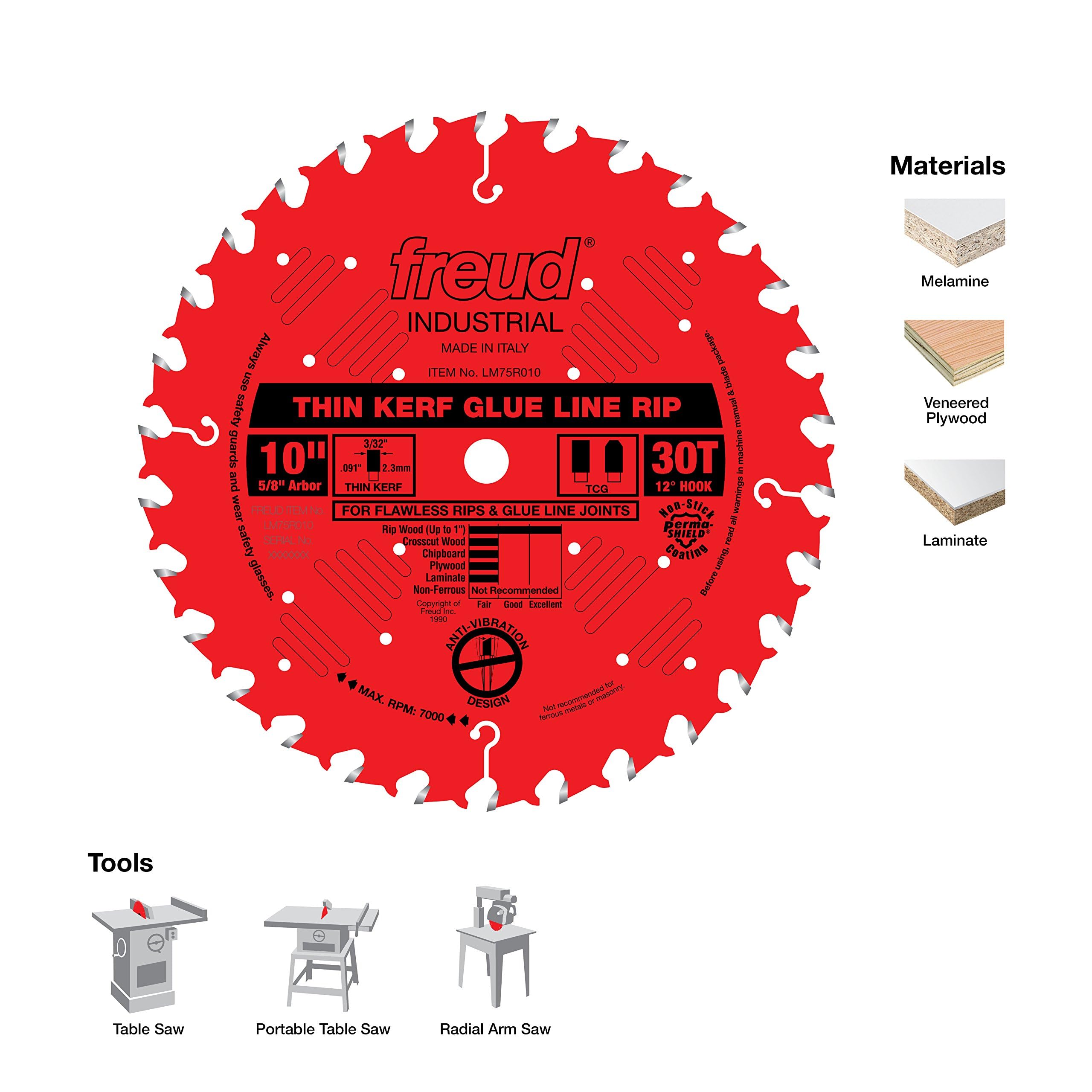 Foto 3 pulgar | Saw Blade Freud Industrial Thin Kerf Glue Line Ripping 10 - Venta Internacional.