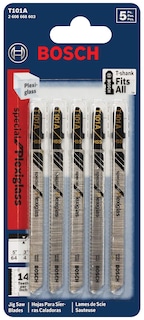 Foto 2 | Hojas De Sierra Caladora Bosch T101a, 5 Piezas, 4 Pulgadas, 14 Tpi, Para Plexiglás - Venta Internacional.