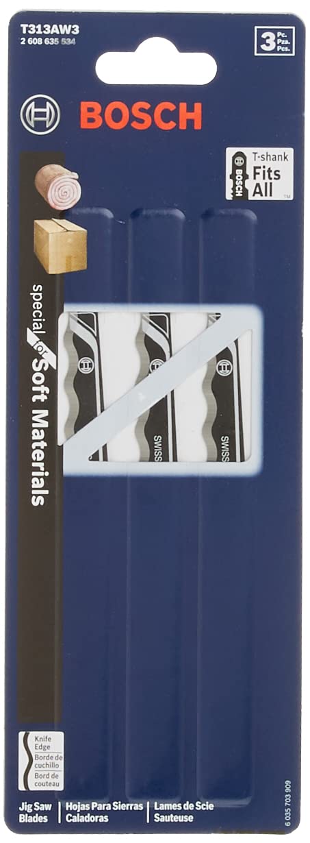 Foto 2 | Hojas De Sierra Caladora Bosch T313aw3, 3 Piezas, 15 Cm, Filo Afilado - Venta Internacional.
