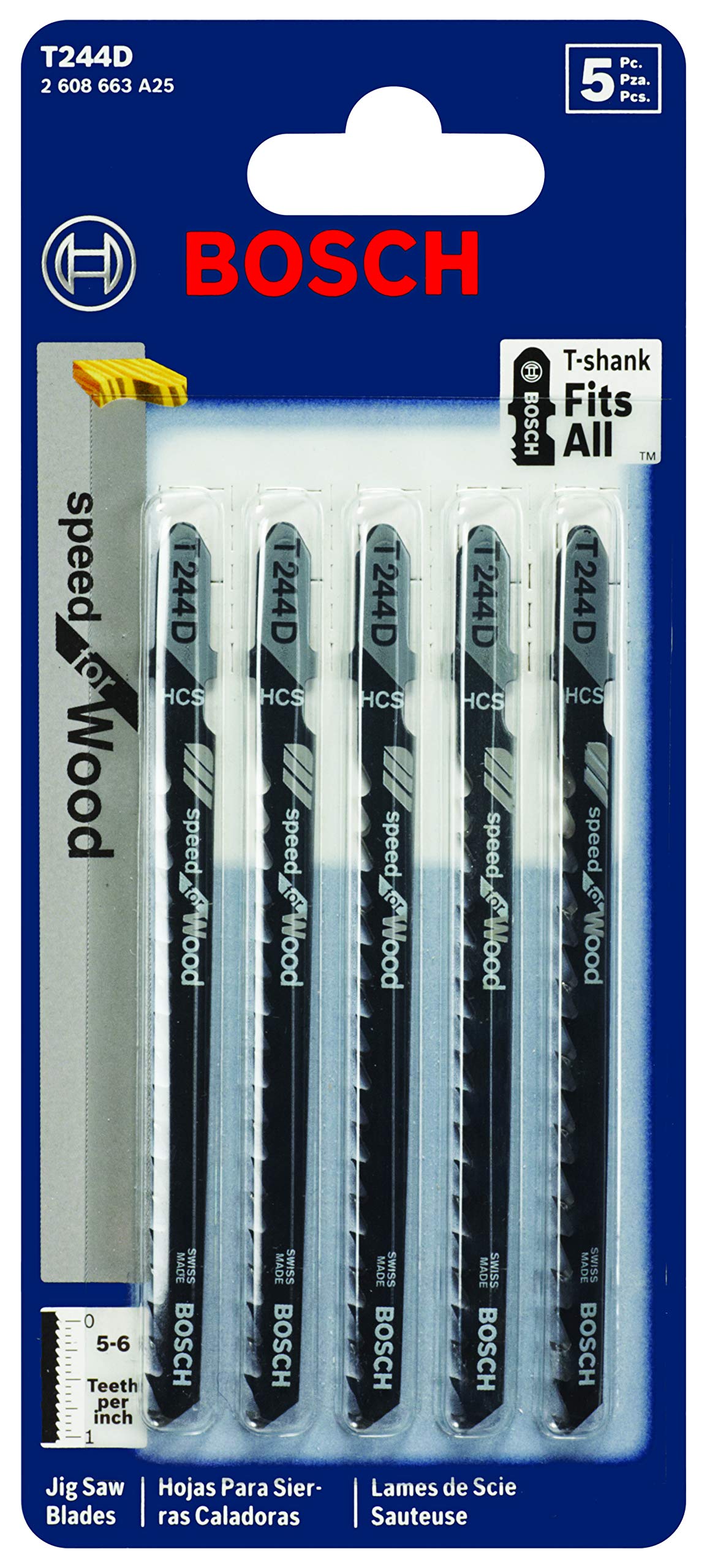 Hoja Bosch para Sierra Caladora 5 Piezas-Venta Internacional