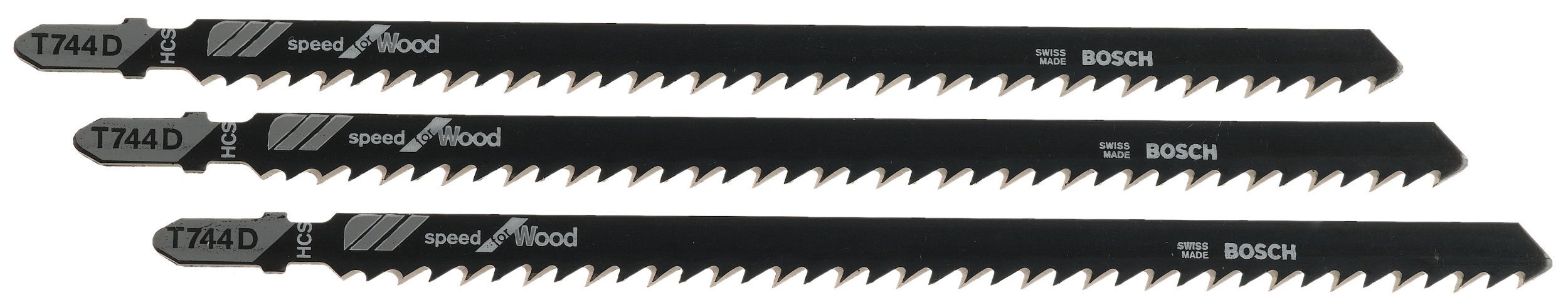 Foto 2 pulgar | Hojas de Sierra Caladora Bosch T744d3 6 Cm 7 Tpi para Madera 3 Unidades - Venta Internacional
