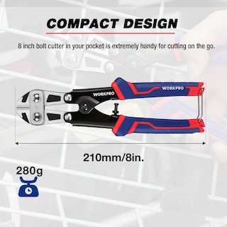 Foto 6 | Minicortador De Pernos Workpro, Cortador De Alambre Con Resorte De 20 Cm - Venta Internacional.