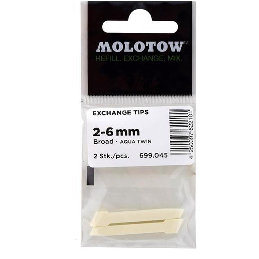 Foto 1 | Puntas Cincel 2-6 mm Molotow