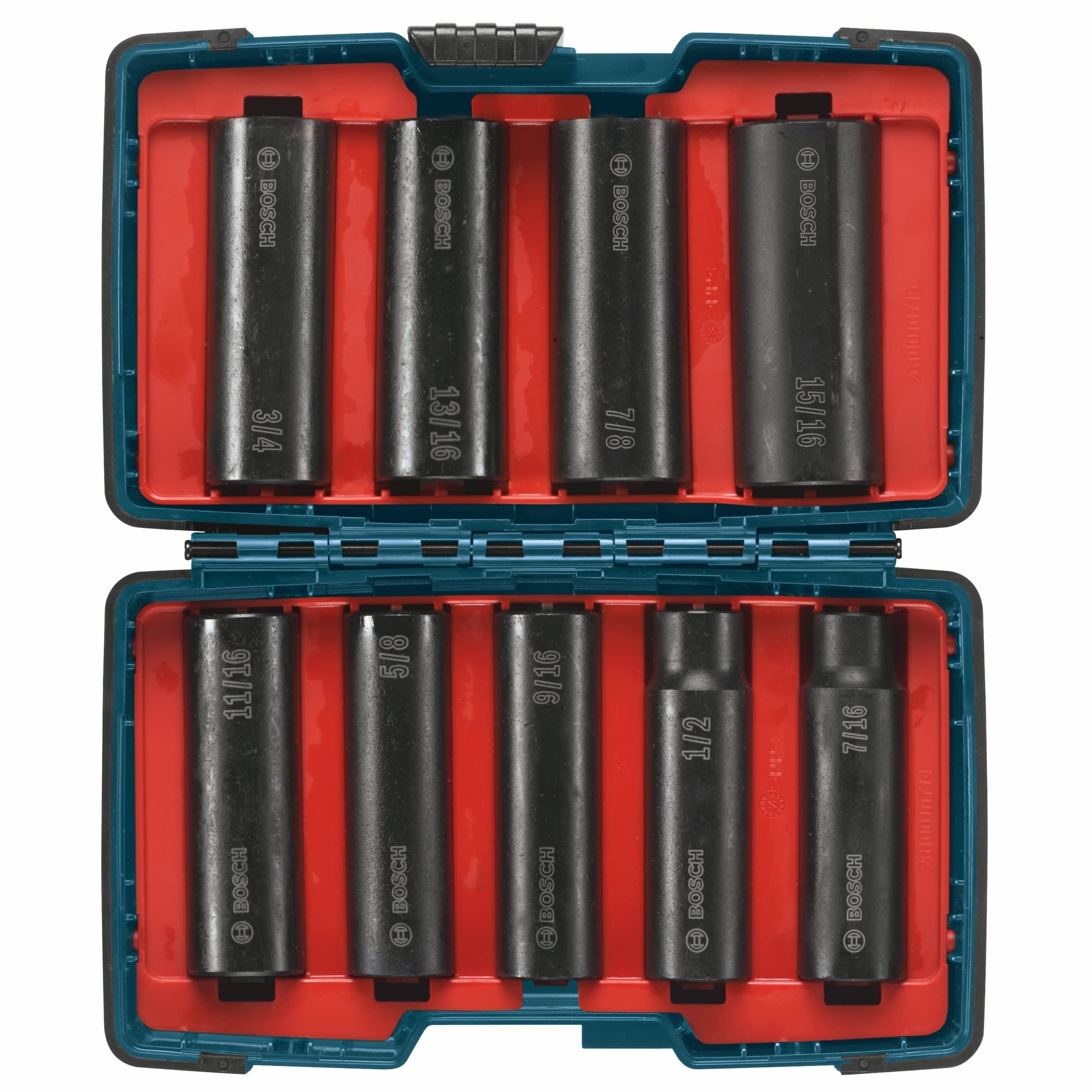 Foto 2 pulgar | Juego De Enchufes Bosch 27286 Con Vástago De 1/2 Pulgada, 9 Piezas, Con Funda - Venta Internacional.