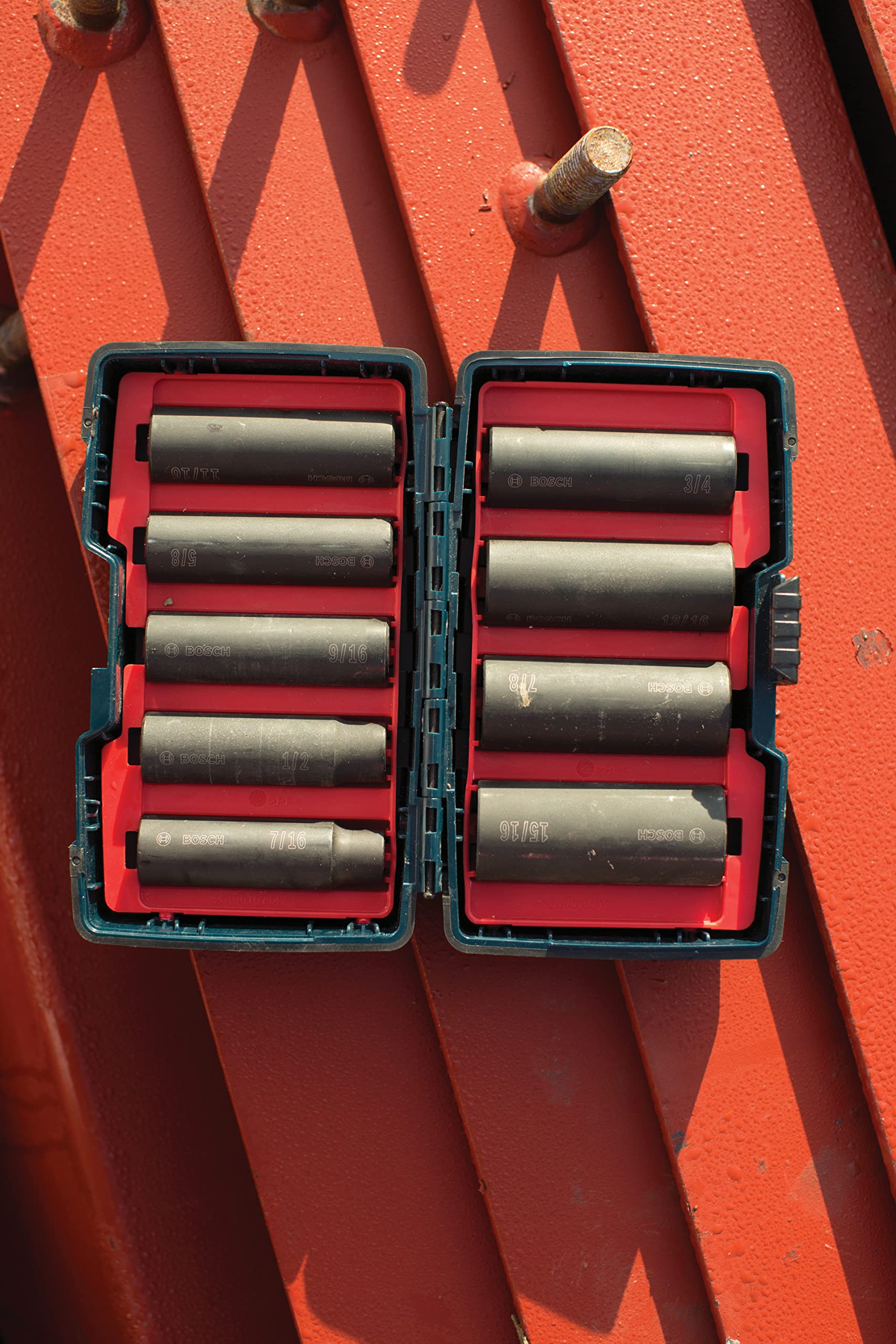 Foto 6 | Juego De Enchufes Bosch 27286 Con Vástago De 1/2 Pulgada, 9 Piezas, Con Funda - Venta Internacional.