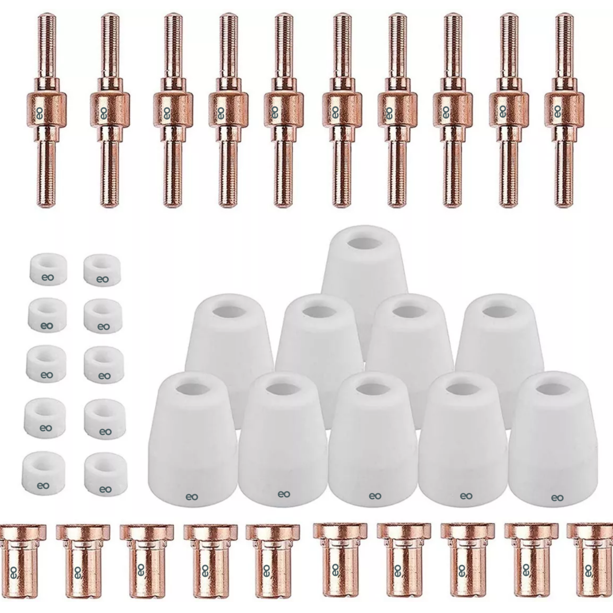 Air Plasma Antorcha de Corte Consumibles 40 Piezas Eo Safe Imports Esi-4336-1 Multicolor