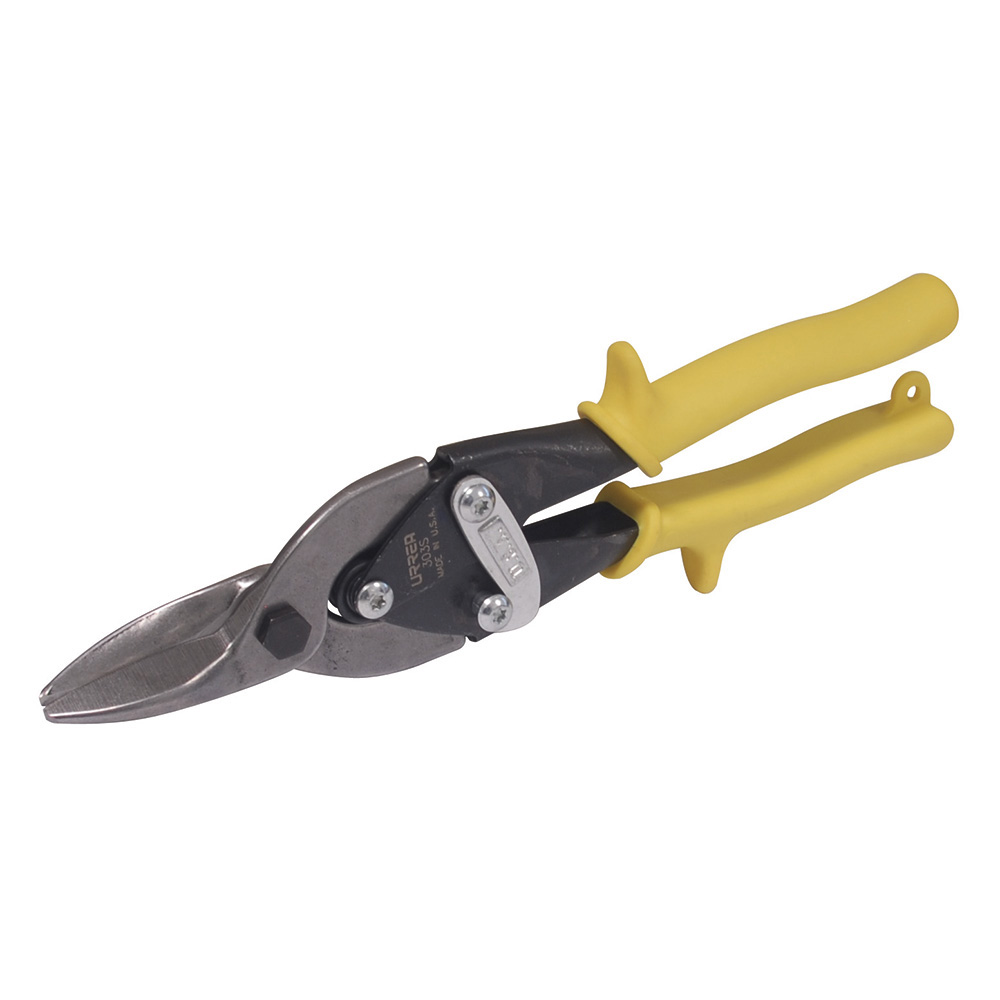 Tijera Con Mango Rubber Grip Para Hojalatero Tipo Aviación Recta, 10'' Urrea