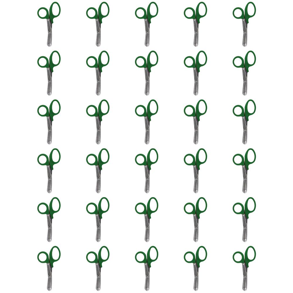 Pack 30 Super Tijera Recta Inoxidable Verde Maple Tools
