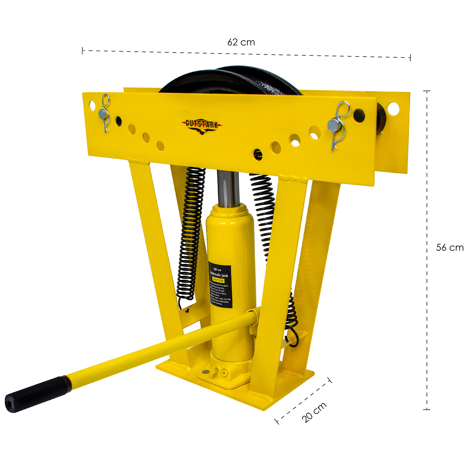 Foto 4 pulgar | Dobladora de Tubo Hidráulica 16 T Gutstark color Amarillo para Uso Rudo