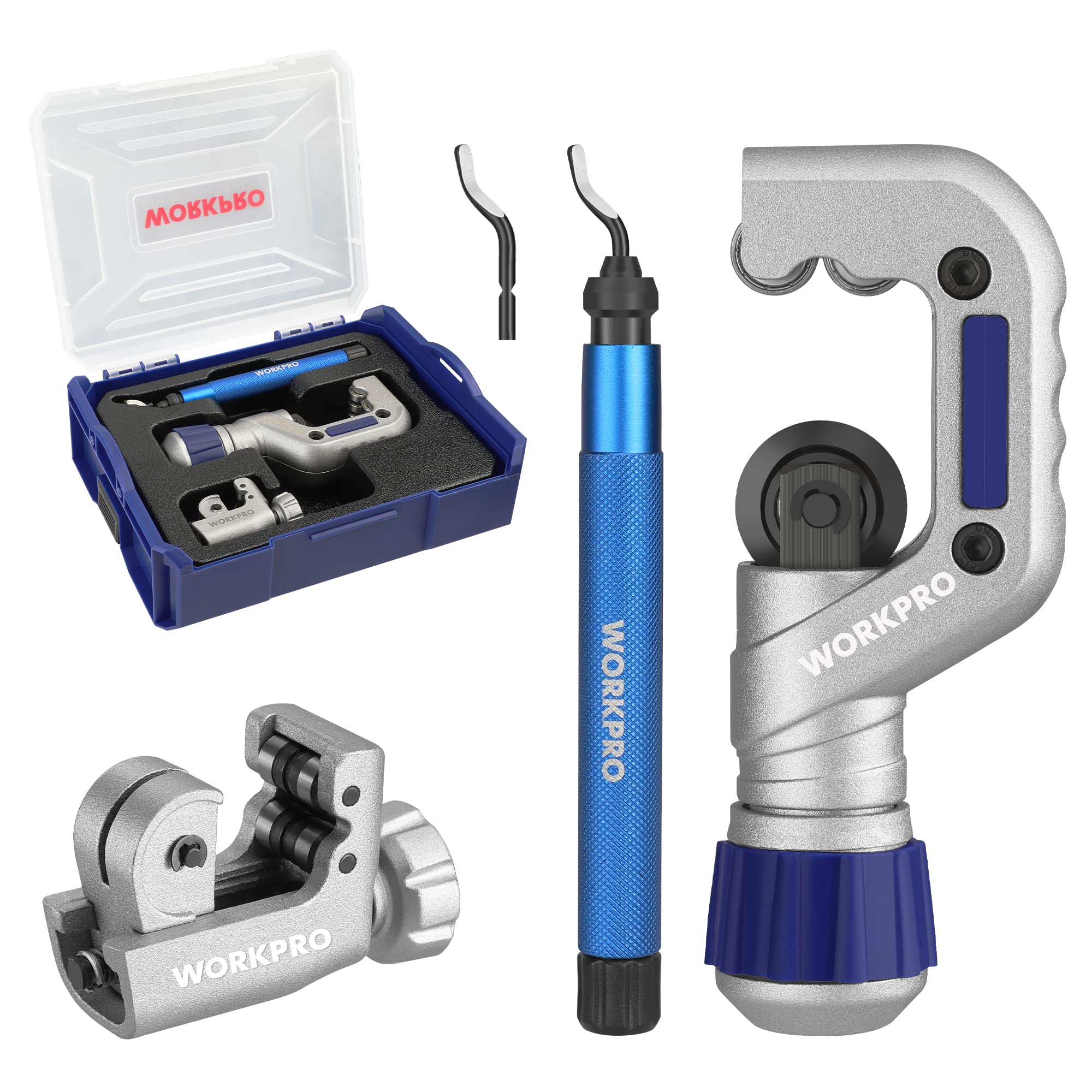 Foto 1 | Juego De Cortatubos Workpro De 3 Piezas Con Tapa De Corte De 1/8» -1-1/4» - Venta Internacional.