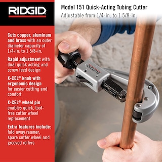 Foto 2 | Cortador De Tubos Ridgid 151 De 1/4 A 1-5/8 Pulgadas Para Cobre Y Latón - Venta Internacional.