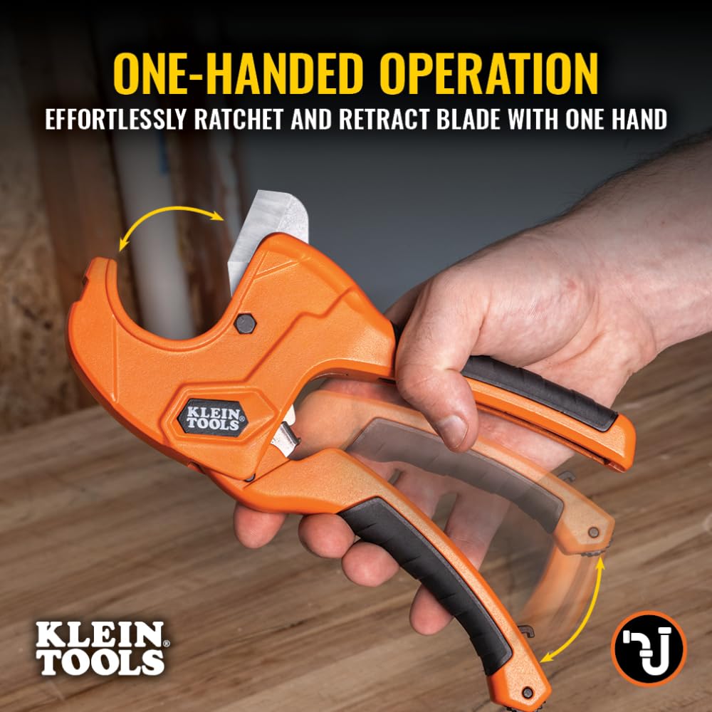 Foto 4 pulgar | Cortador de Tubos Klein Tools 50063 con Trinquete de PVC de 1-1/4 Pulgadas - Venta Internacional