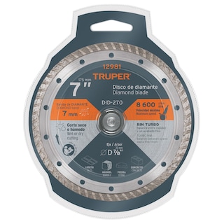 Foto 3 | Disco de Diamante Rin Turbo Diametro 7p Truper color Plateado