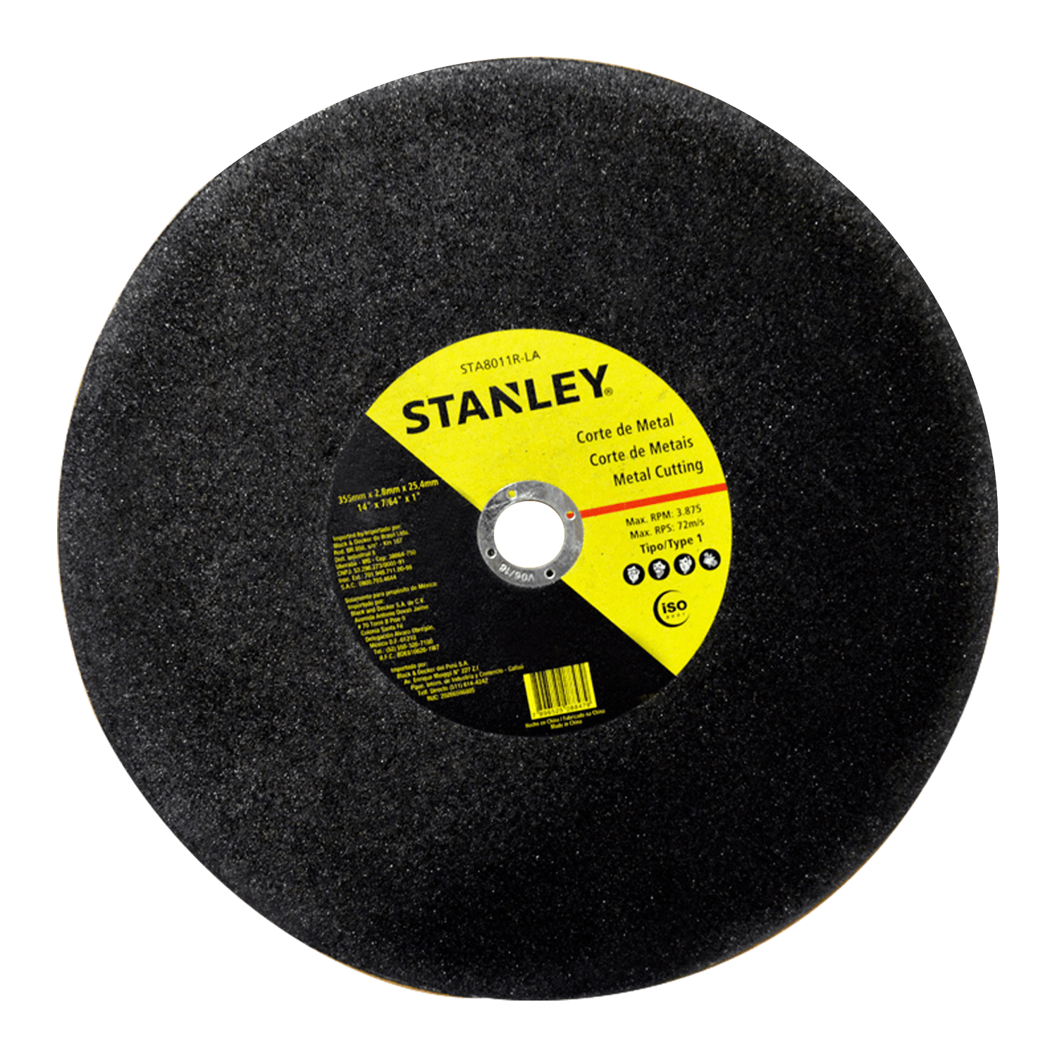 Disco Para Corte Metal Stanley 8011r