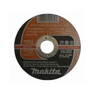 Foto 1 | Disco Corte Makita Acero Inoxidable 4.1/2”x3/64”x7/8” Larga Duracion