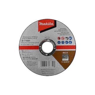 Foto 1 | Disco Corte Makita Acero Inoxidable 4.1/2”x3/64”x7/8” Velocidad Maxima