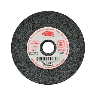 Foto 1 | Piedra Abrasiva Austromex T-1 3”x1/2”x1/2” G60 Gris Medio Uso General-metal-esmerilar-afilar-herreria-forja