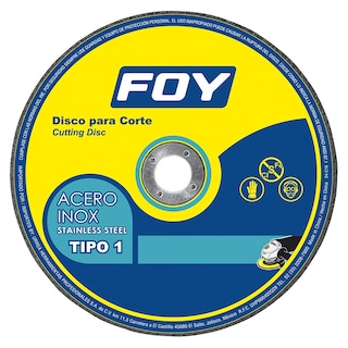 Foto 2 | Disco Abrasivo Foy 143520 color Plata Tipo 1 Metal con Dos Mayas