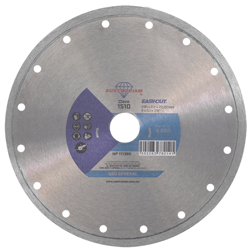 Disco de Diamante Rin Continuo Easy-cut Blue Force 1510 Azul