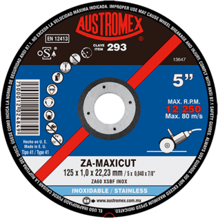Foto 2 | Disco de Corte para Acero Inoxidable Za-maxicut G-60 Austromex 292