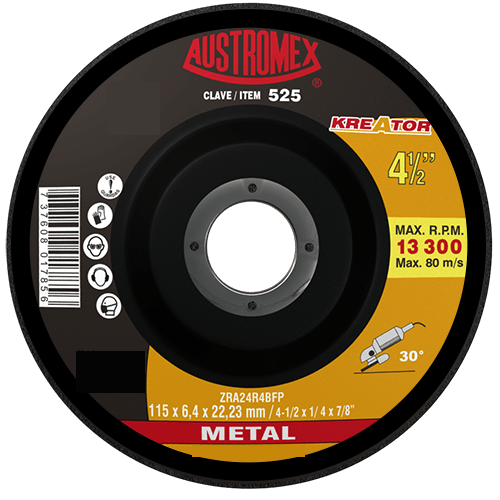 Disco De Desbaste Para Metal Kreator G-24 Austromex 525