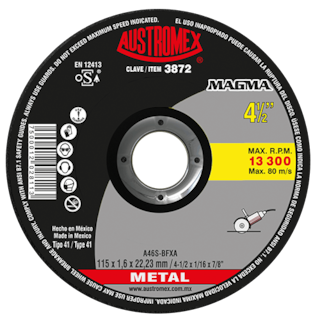 Foto 1 | Disco de Corte para Metal Ferroso Magma G-46 Austromex 3872