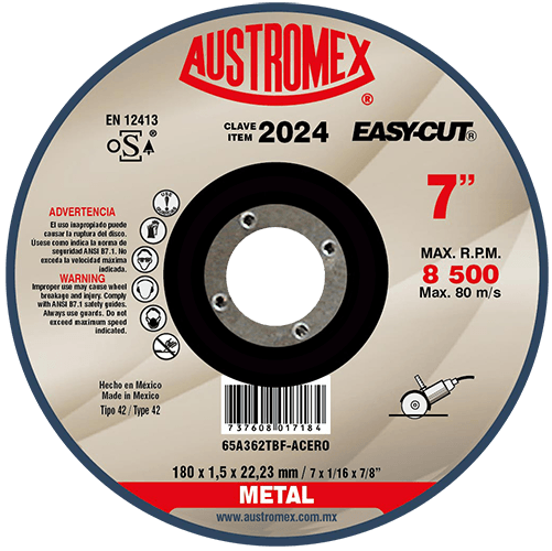 Foto 2 | Disco de Corte para Metal Easy-cut G-24 Austromex 2023