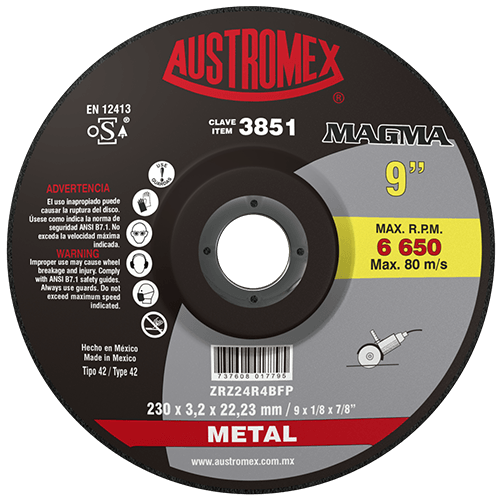 Disco de Corte para Metal Magma G-24 Austromex 3851