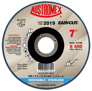 Foto 1 | Disco de Corte para Acero Inoxidable Easy-cut G-46 Austromex 2019