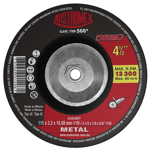 Disco de Corte para Metal Hum G-24 Austromex 566a