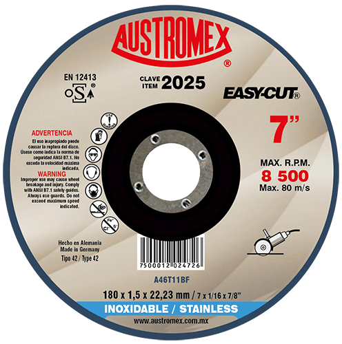 Foto 2 | Disco de Corte para Metal Ferroso Easy-Cut G-46 Austromex 2024