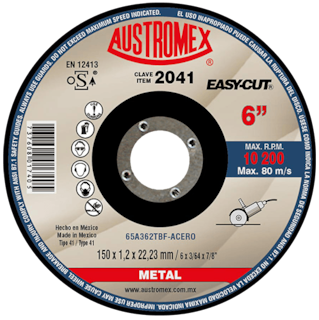 Foto 2 | Disco de Corte para Acero Inoxidable Easy-cut G-46 Austromex 2040