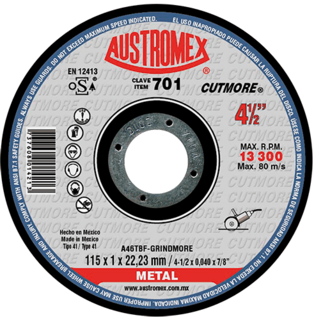 Foto 2 | Disco de Corte para Metal Hueco 700 Plus G-30 Austromex 700