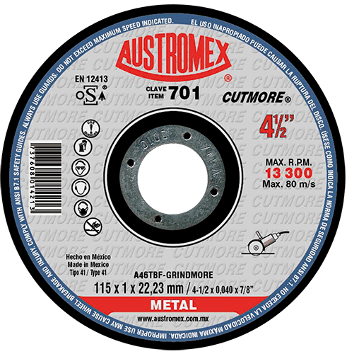 Disco de Corte para Metal Ferroso Cutmore G-46 Austromex 701