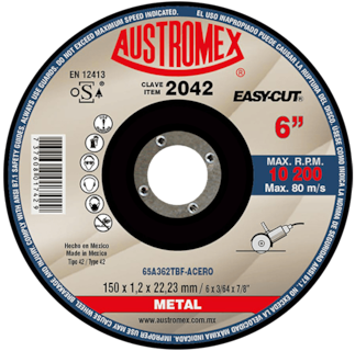 Foto 1 | Disco de Corte para Metal Ferroso Easy-cut G-36 Austromex 2042