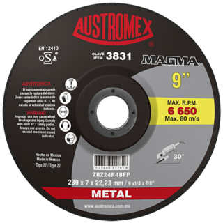 Foto 1 | Disco de Desbaste Austromex para Metal de 9"