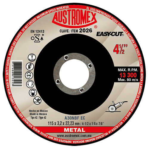 Foto 2 | Disco de Corte para Acero Inoxidable Easy-cut G-46 Austromex 2025