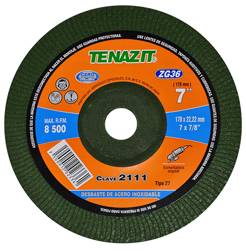 Disco de Desbaste para Acero Inoxidable Tenazit G-36 Austromex 2111