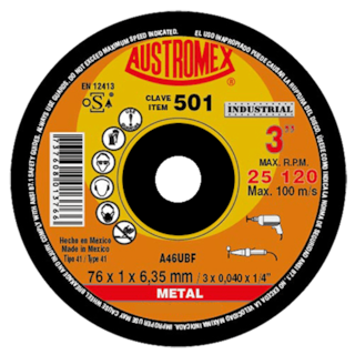Foto 1 | Disco de Corte para Metal Industrial G-46 Austromex 501