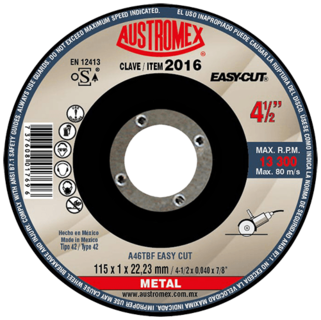 Foto 1 | Disco de Corte para Metal Ferroso Austromex 2016