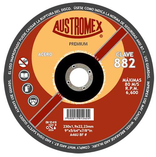 Disco de Corte para Metal Ferroso Premium G-46 Austromex