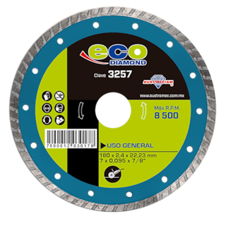 Foto 1 | Disco De Diamante Turbo Para Uso General Eco Austromex 3257