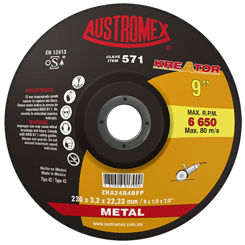 Disco de Corte para Metal Kreator G-24 Austromex 571