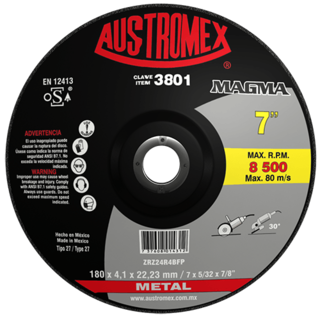 Foto 1 | Disco de Corte y Desbaste Austromex de 7"