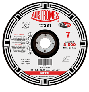 Foto 2 | Disco de Corte y Desbaste Austromex de 7"