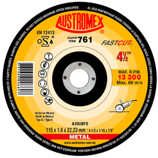 Foto 1 | Disco de Corte para Metal Fastcut G-30 Austromex