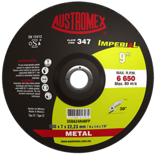 Foto 1 | Disco de Desbaste para Metal Imperial G-24 Austromex 347