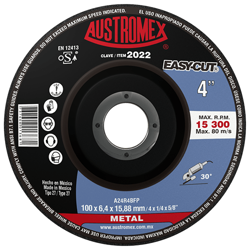 Disco de Desbaste para Metal Easy-Cut G-24 Austromex