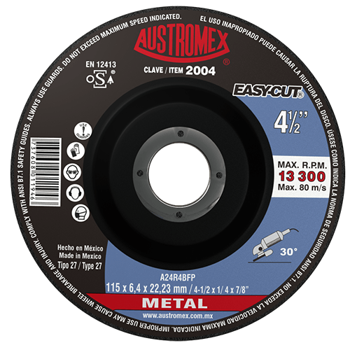 Disco de Desbaste para Metal Easy-Cut G-24 Austromex 2004